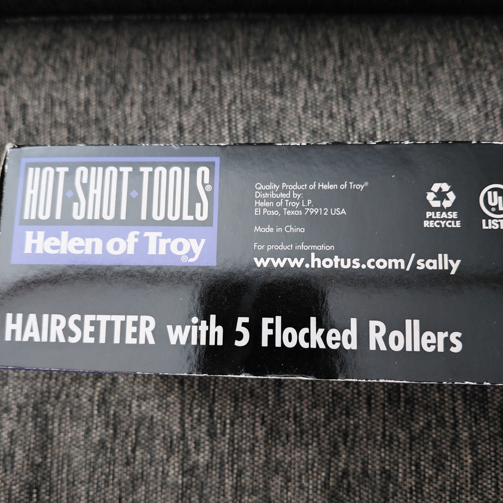 Helen of Troy Purple Hairsetter with 5 Flocked Rollers - Picture 3 of 5